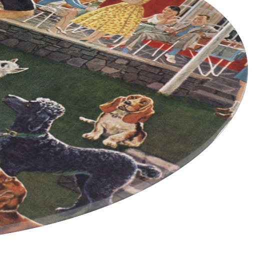 Hunde Schneidebrett (Ecke)