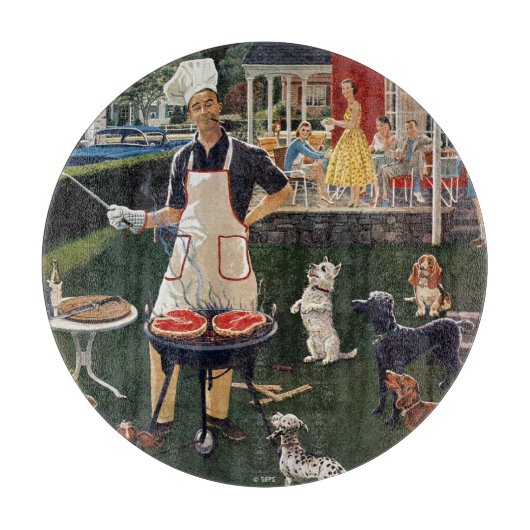 Hunde Schneidebrett (Vorderseite)