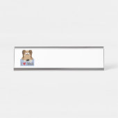 Hunde Schreibtischnamensplakette (Vorderseite )