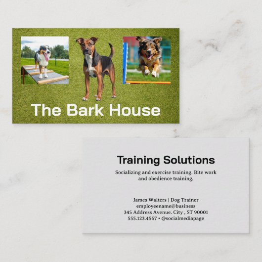 Hunde-Schulung Visitenkarte (Vorne/Hinten)