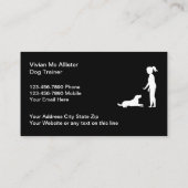 Hunde-Schulungs- und Agility-Visitenkarten Visitenkarte (Rückseite)