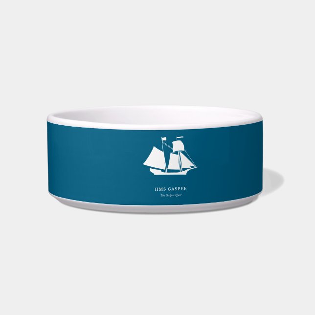 Hunde-Schüssel — HMS Gaspee Napf (Links)