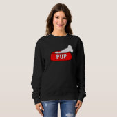 Hunde-Schüssel mit Hundeknochen Sweatshirt (Vorne ganz)