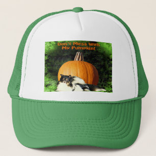 Hunde schützen großen Pumpkin Truckerkappe