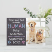 Hunde Schwangerschaft Ankündigung (Stehend Vorderseite)