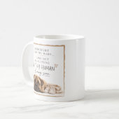 Hunde-Schwangerschaftsankündigung Kaffeetasse (Vorderseite Links)