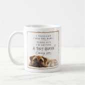 Hunde-Schwangerschaftsankündigung Kaffeetasse (Links)