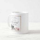 Hunde-Schwangerschaftsankündigung Kaffeetasse (Vorderseite Links)