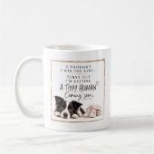 Hunde-Schwangerschaftsankündigung Kaffeetasse (Links)