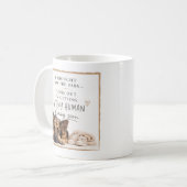 Hunde-Schwangerschaftsankündigung Kaffeetasse (Vorderseite Links)