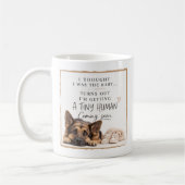 Hunde-Schwangerschaftsankündigung Kaffeetasse (Links)