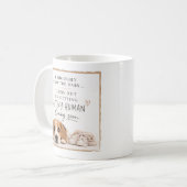 Hunde-Schwangerschaftsankündigung Kaffeetasse (Vorderseite Links)