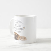 Hunde-Schwangerschaftsankündigung Kaffeetasse (Vorderseite Links)