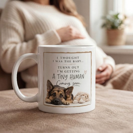 Hunde-Schwangerschaftsankündigung Kaffeetasse