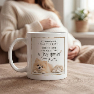 Hunde-Schwangerschaftsankündigung Kaffeetasse