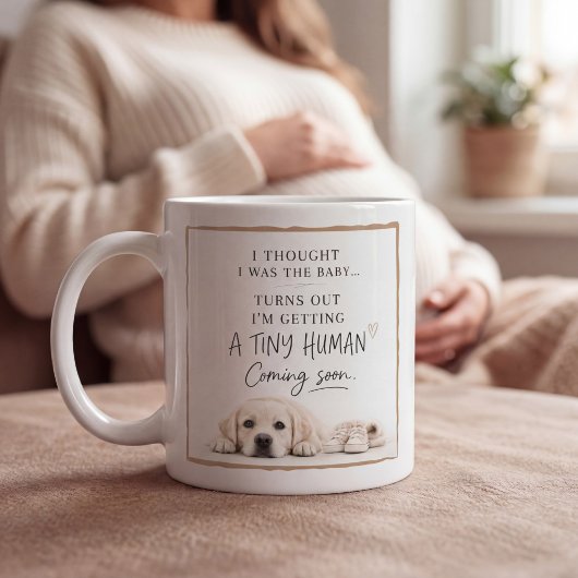 Hunde-Schwangerschaftsankündigung Kaffeetasse