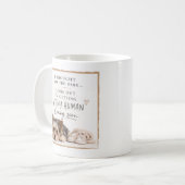 Hunde-Schwangerschaftsankündigung Kaffeetasse (Vorderseite Links)