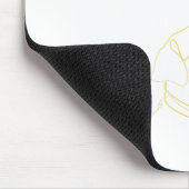 Hunde schwarz Lover Skeleton Hand Funny Halloween Mousepad (Ecke)