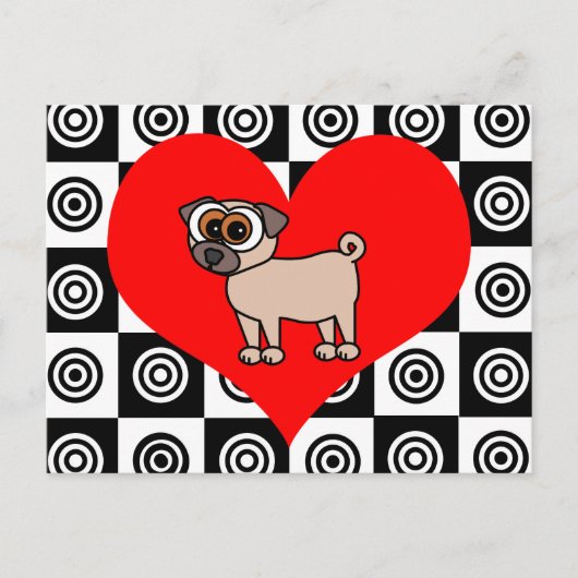 Hunde - Schwarz, Rot, Weiße Postkarte (Vorderseite)