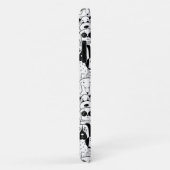 Hunde Schwarz-weiß Telefongehäuse Case-Mate iPhone Hülle (Hinten/Rechts)