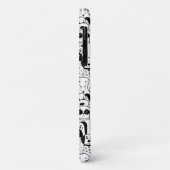 Hunde Schwarz-weiß Telefongehäuse Case-Mate iPhone Hülle (Hinten/Links)