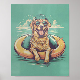 Hunde Schwimmen, Hunde, Hunde Poster
