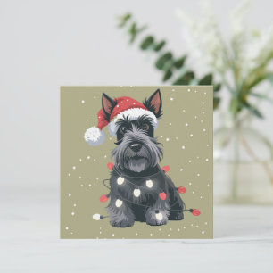 Hunde Scottie Scottish Terrier Christmas Dog Mama Feiertagskarte