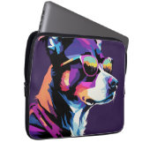 Hunde sehen Pop Art Laptopschutzhülle (Vorne Rechts)