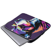 Hunde sehen Pop Art Laptopschutzhülle (Vorne Knopf)