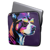 Hunde sehen Pop Art Laptopschutzhülle (Vorderseite Links)