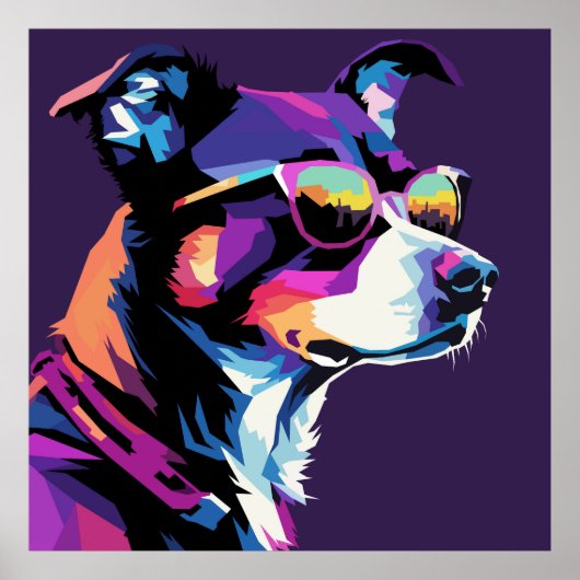 Hunde sehen Pop Art Poster (Vorne)