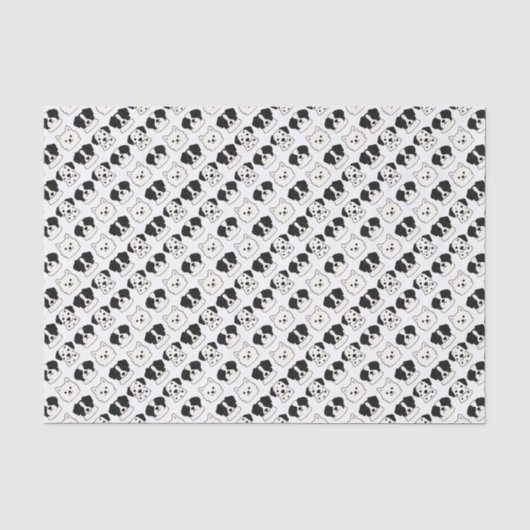 Hunde Seidenpapier (Vorderseite)