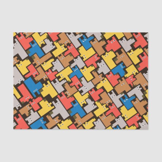 Hunde Seidenpapier (Vorderseite)