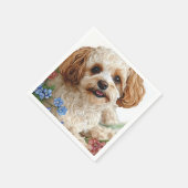 Hunde Serviette (Ecke)