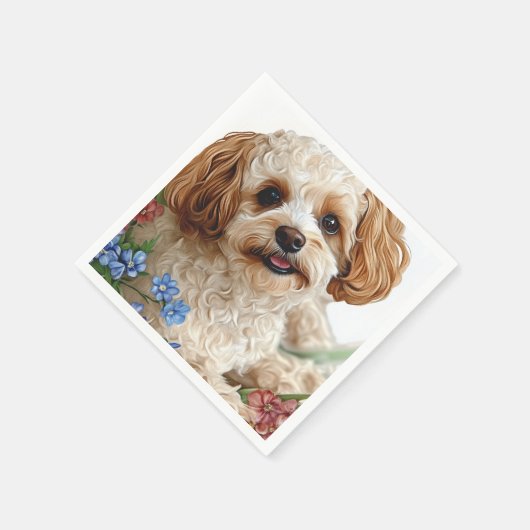 Hunde Serviette (Ecke)