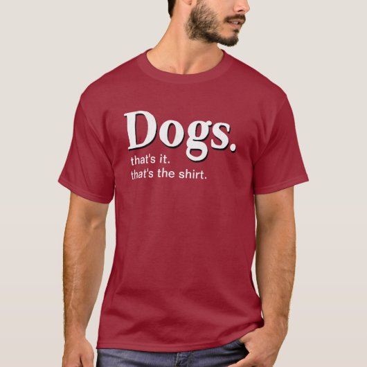 Hunde.Shirt T-Shirt (Vorderseite)