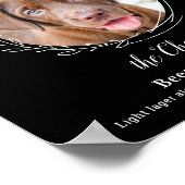 Hunde Signature Drink Moderne Black Pet Hochzeit B Poster (Ecke)