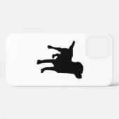 Hunde-Silhouette Case-Mate iPhone Hülle (Rückseite (Horizontal))