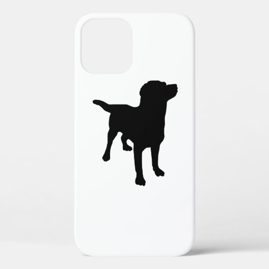 Hunde-Silhouette Case-Mate iPhone Hülle (Rückseite)