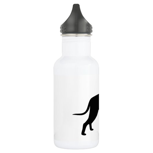 Hunde-Silhouette Edelstahlflasche (Links)