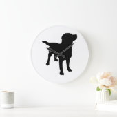 Hunde-Silhouette Große Wanduhr (Zuhause)