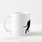 Hunde-Silhouette Kaffeetasse (Links)