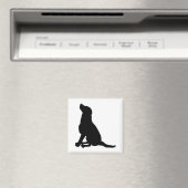 Hunde-Silhouette Magnet (In Situ (Geschirrspüler))