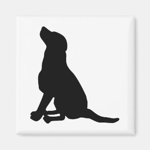 Hunde-Silhouette Magnet