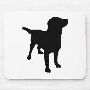Hunde-Silhouette Mousepad