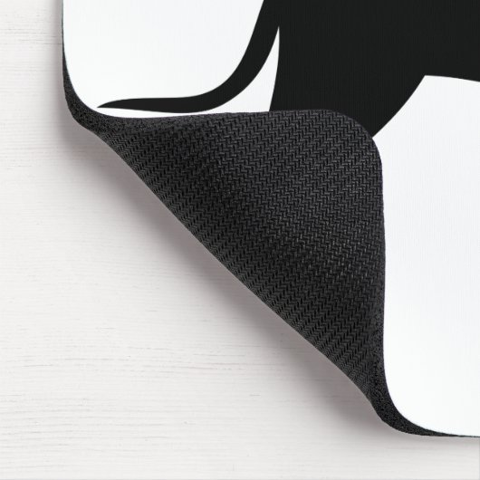 Hunde-Silhouette Mousepad (Ecke)