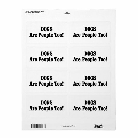 Hunde sind auch Menschen! (Vorne)