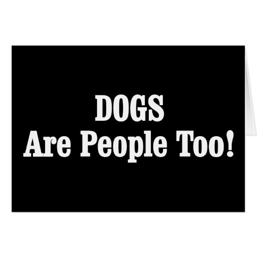 Hunde sind auch Menschen! (Vorderseite (Horizontal))