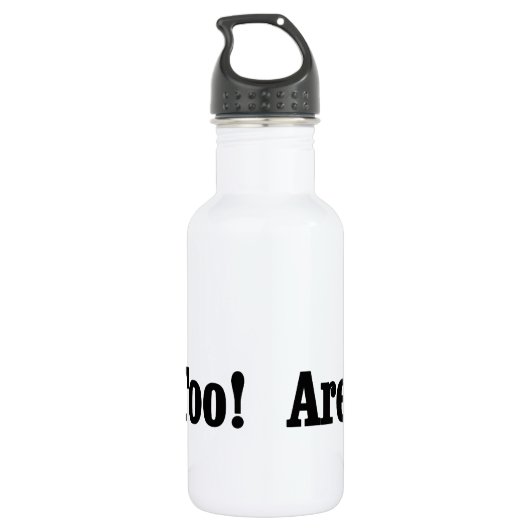 Hunde sind auch Menschen! Edelstahlflasche (Rückseite)