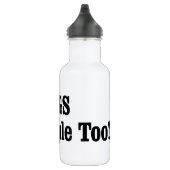 Hunde sind auch Menschen! Edelstahlflasche (Rechts)